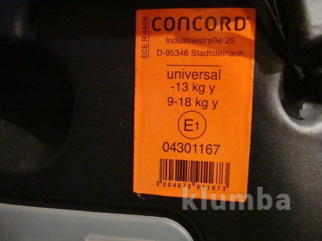 Детское автокресло concord ultimax