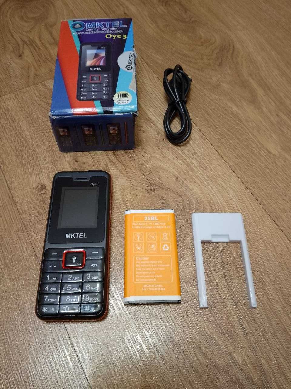 Телефон mktel oye 3 кнопочный телефон на 2 Sim большая батарея 1800mah