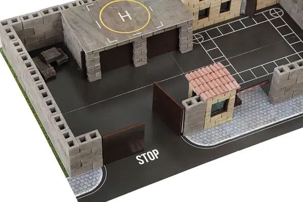 Керамічний конструктор з міні-цеглинок Військова база Wise elk