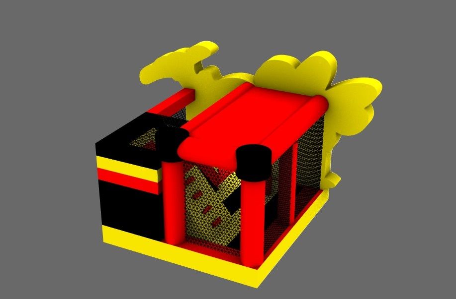 Dmuchany plac zabaw Zjeżdżalnia Dmuchaniec