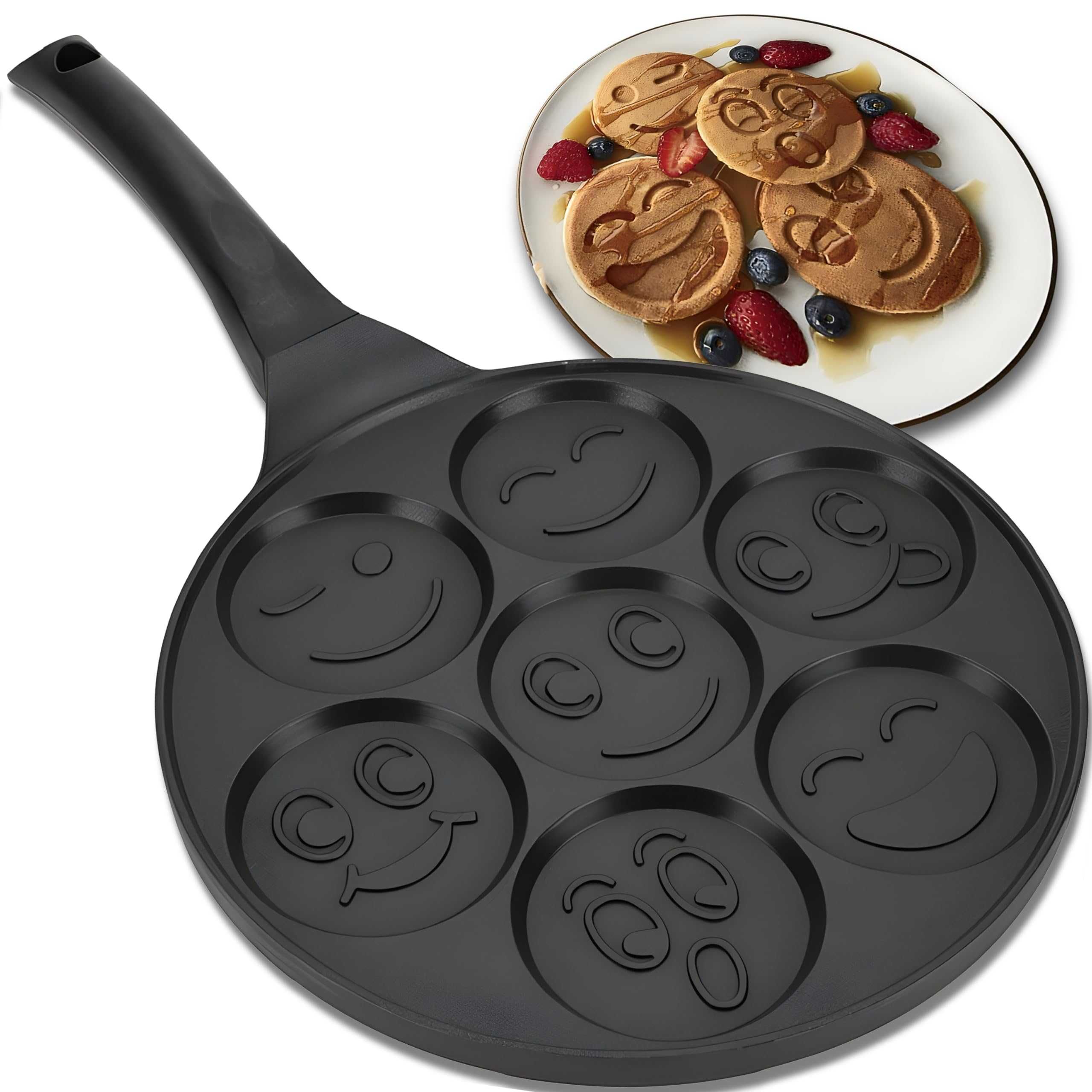 PATELNIA DO PANCAKE Naleśniki Jajka Placki EMOTIKONY Na Kuchenkę 27cm