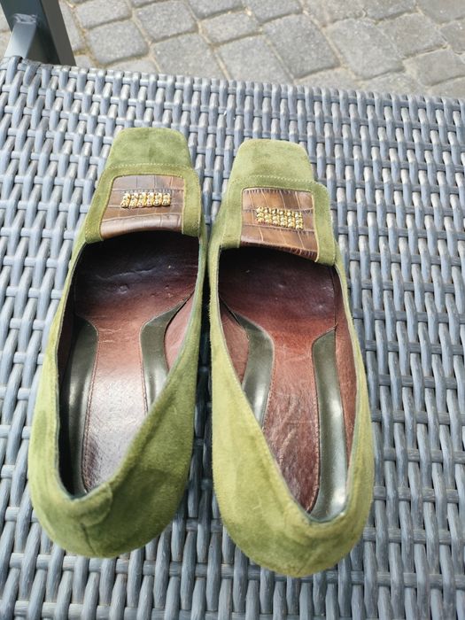 Zielone czółenka rozmiar 38