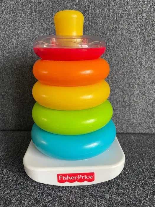 Książka Pierwsze wiersze Brzechwa + Piramidka z kółkami Fisher Price