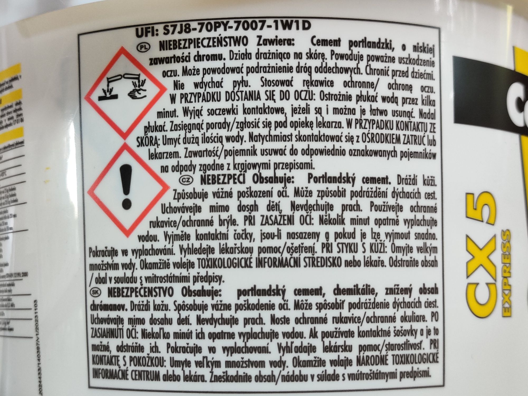 CX 5 express 5 minut Ceresit do montażu plastikowych i metalowych elem