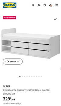 Cama individual SLAKT ikea