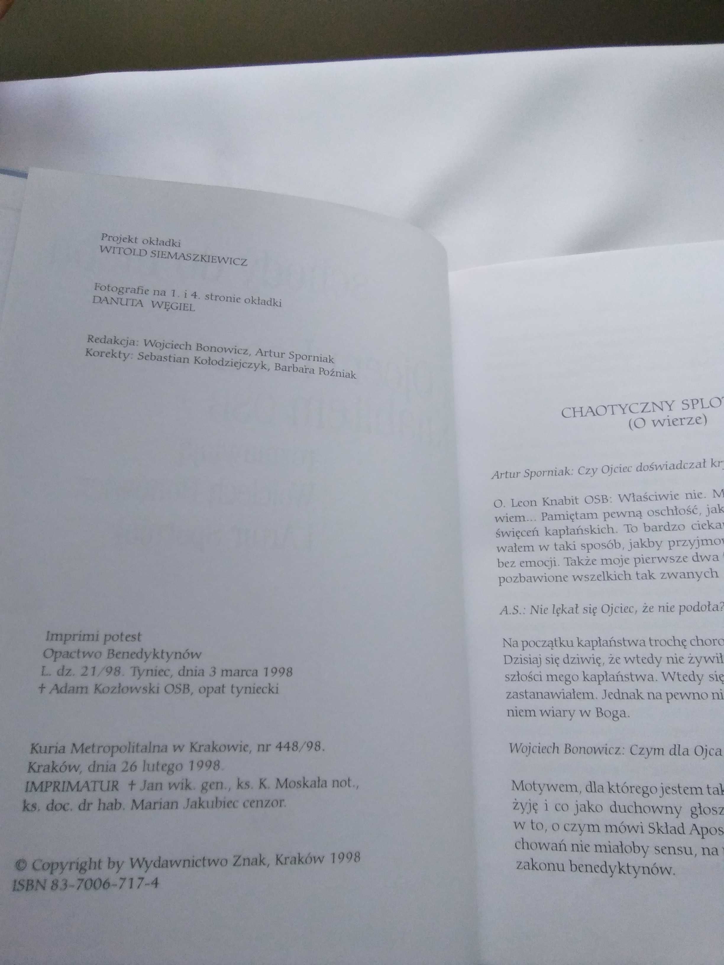 Schody do nieba z Ojcem Leonem Knabitem OSB rozmawiają Bonowicz, Sporn