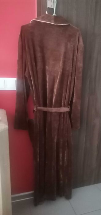 Szlafrok ciepły brązowy