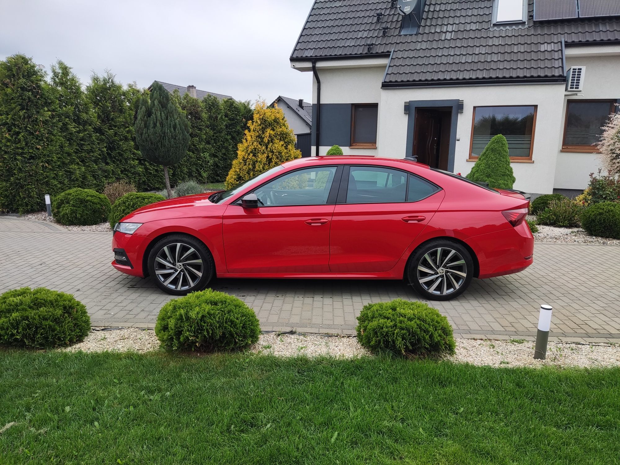 Skoda Octavia IV 4 benzyna e-Tec DSG Style+Dynamic Velvet Red jak NOWA