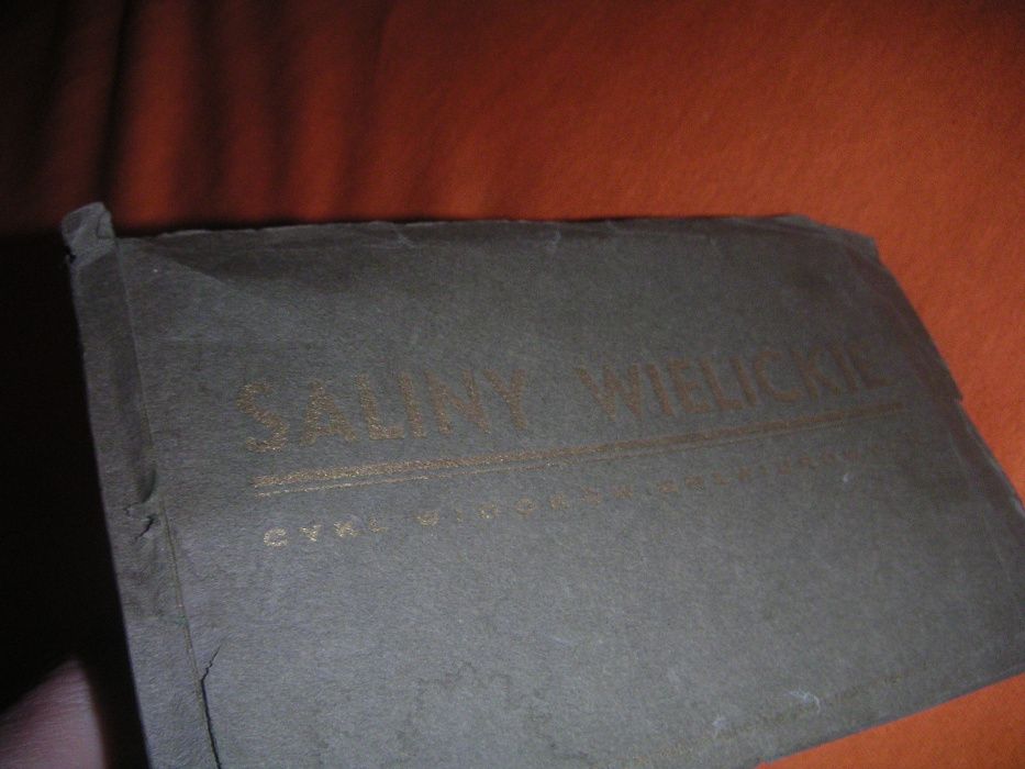 Wieliczka pocztówki Saliny Wielickie Międzywojnie komplet10szt/etui