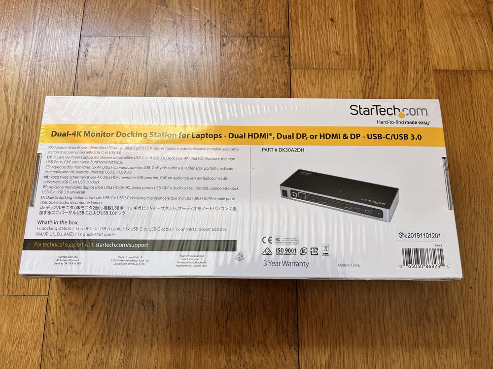 Startech dual-4k monitor docking station