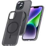 Etui Iphone 13 Iphone 14 Półprzeźroczyste Czarne Case Obudowa Magsafe