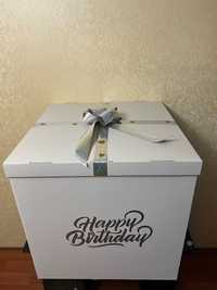 Коробка сюрприз 70*70 для воздушных шаров на день рождения