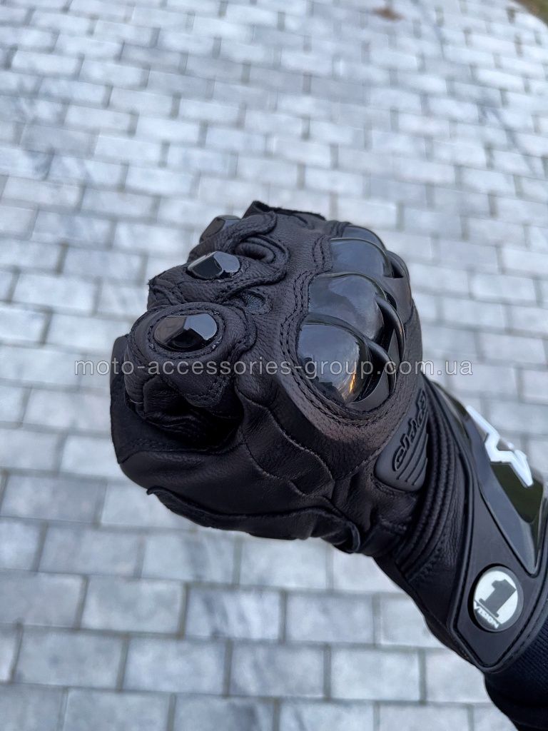 Мото перчатки, рукавиці Alpinestars GP PRO Чорні шкіряні з захистом