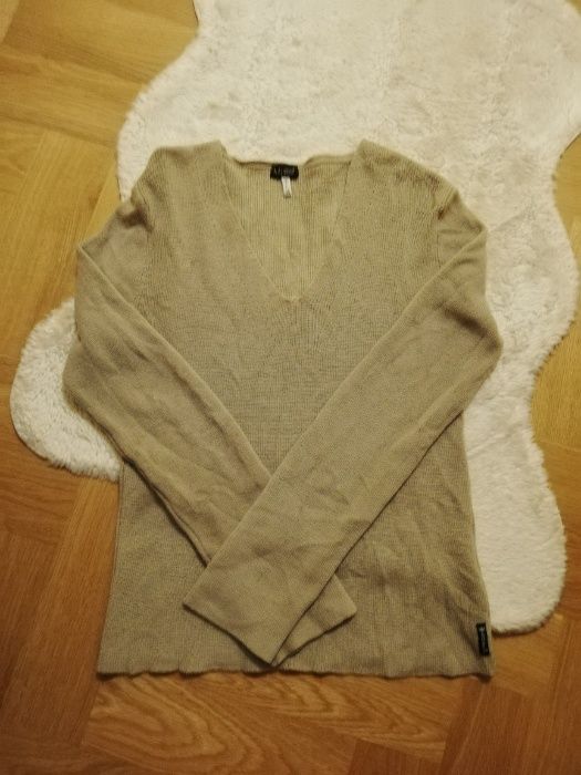 sweter AJ 10/12 M/L sweter AJ 38/40 beżowy wełna, sweter AJ 38/40 beż