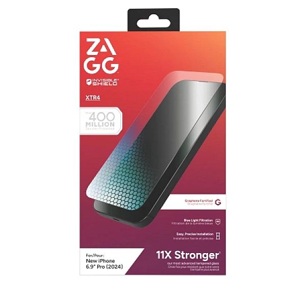 Szkło ochronne ZAGG InvisibleShield Glass XTR4 z grafenem i filtrem św