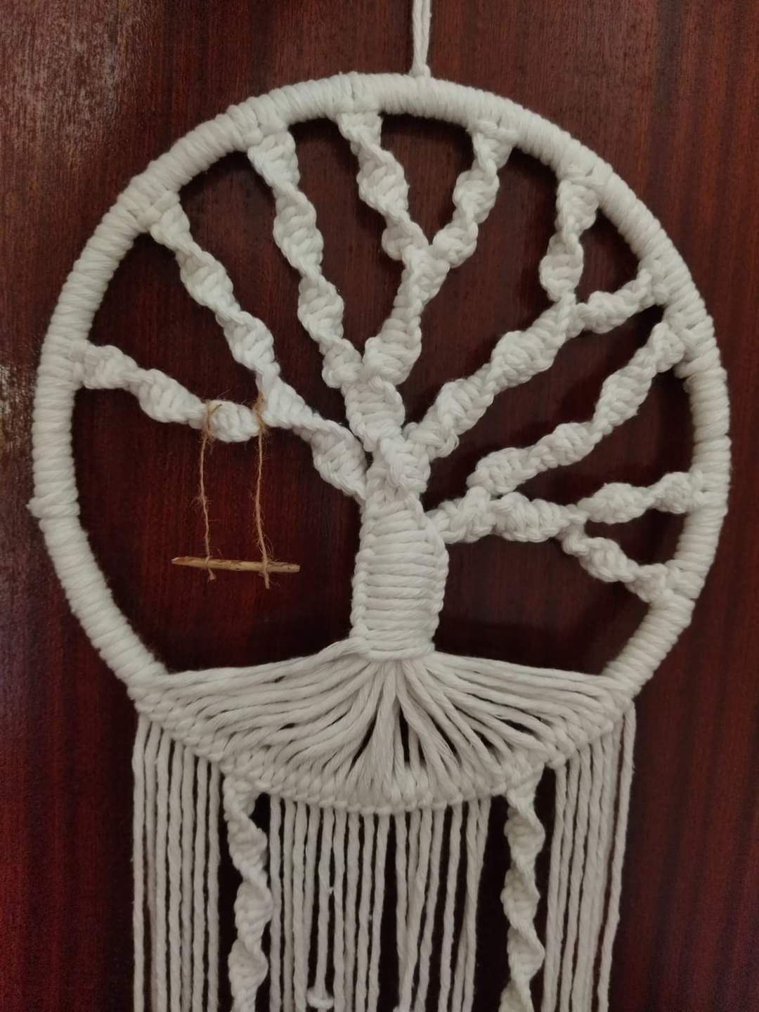 Árvore da vida em macramé