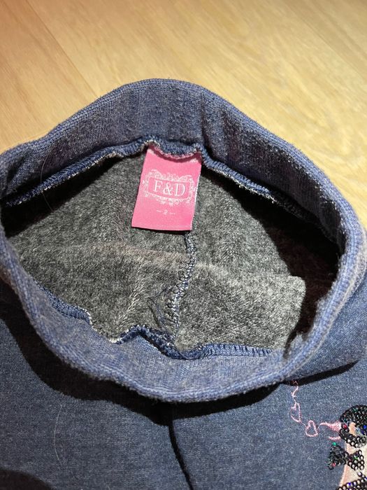 Теплые штаны на флисе джинсы детские на девочку джеггинсы 80 86 92