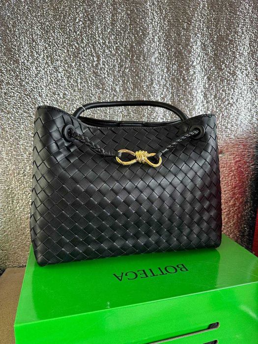 Сумка-тоут Bottega Veneta Andiamo з чорної шкіри.Сумка Ботега.ЛЮКС