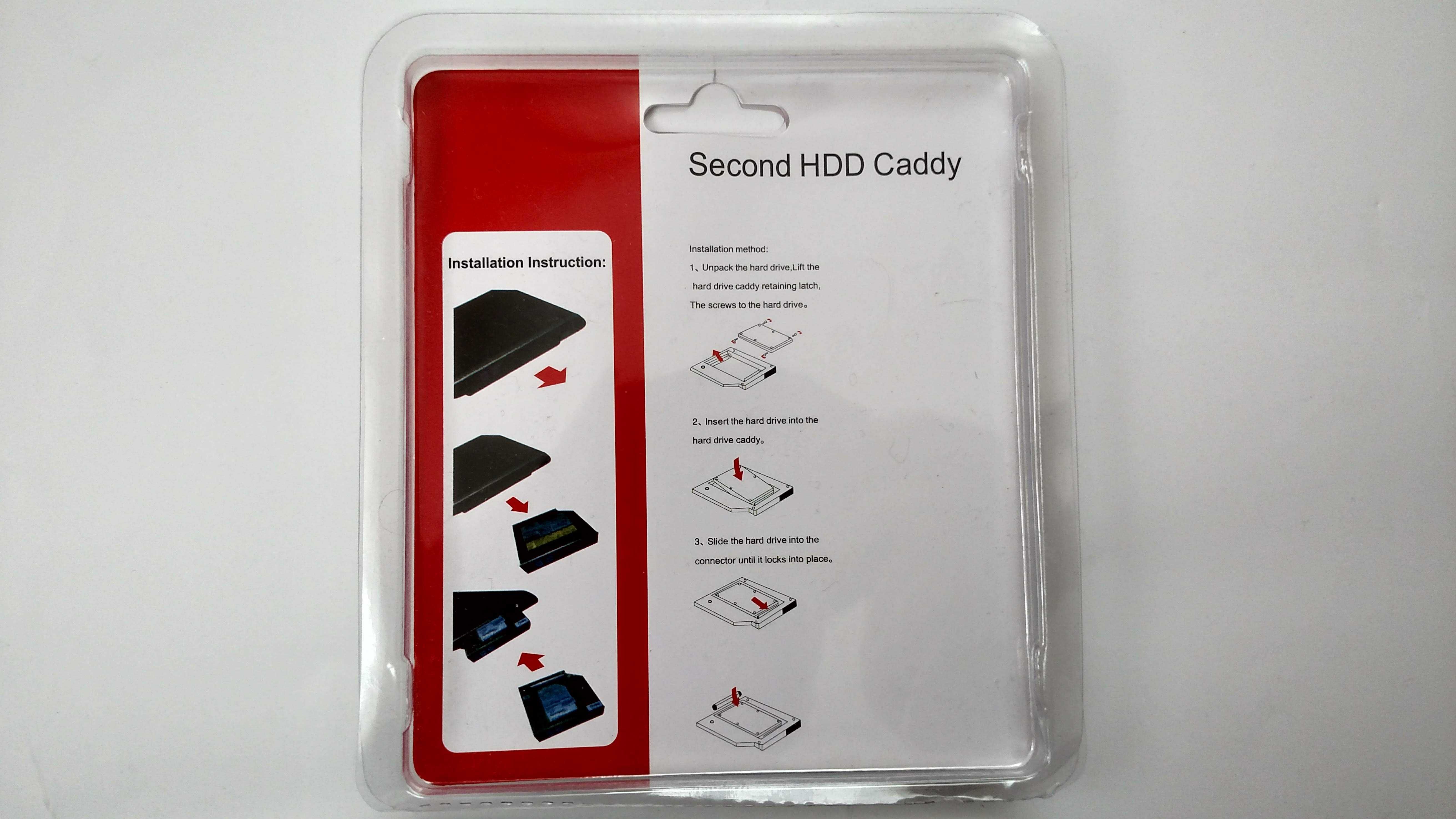 Адаптер карман HDD/SSD 9.5/12.7, другий диск замість CDROMа+ПОДАРУНОК