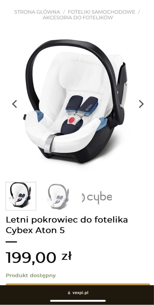 Nosidełko Łupina Cybex ATON 5 gwarancja!