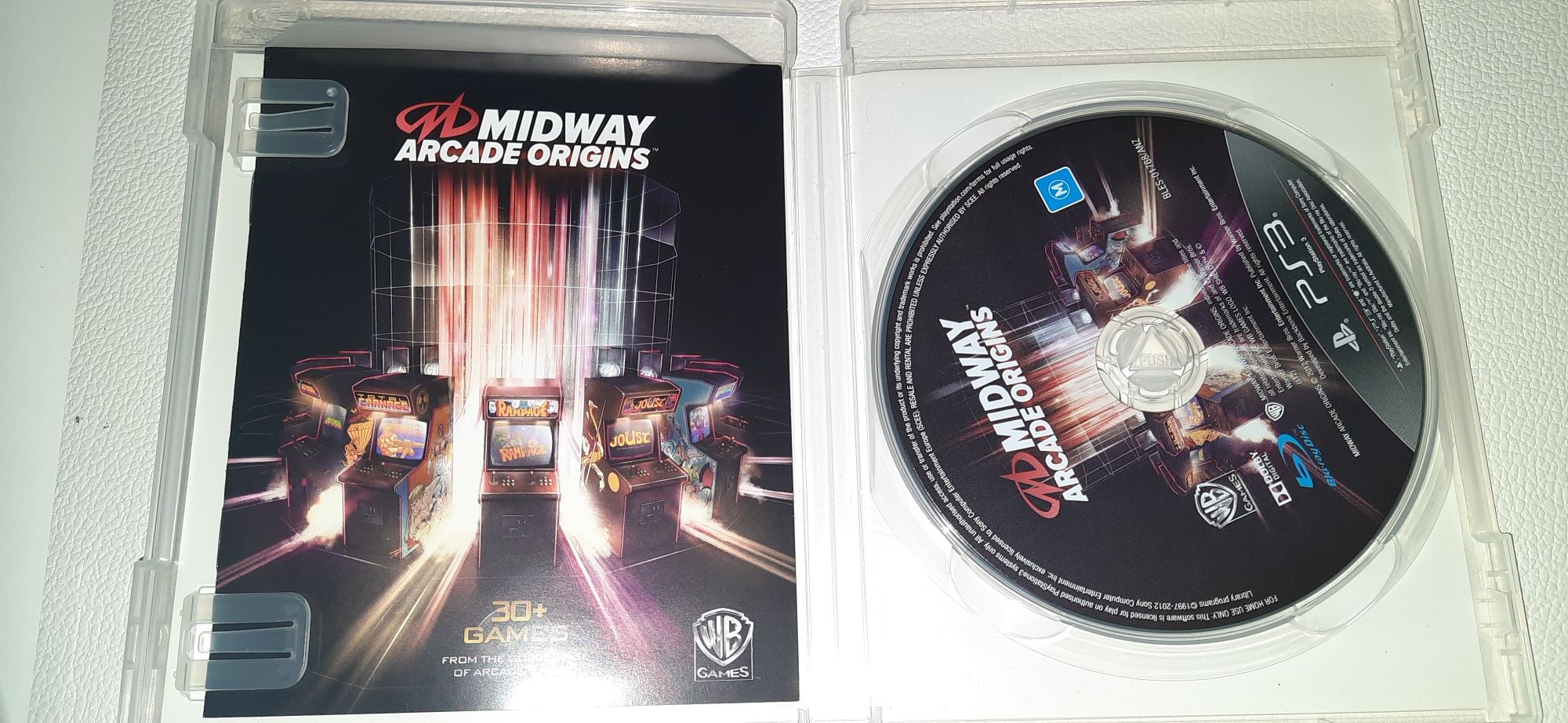 Gra Midway Arcade Origins na ps3, unikat kolekcjonerski.