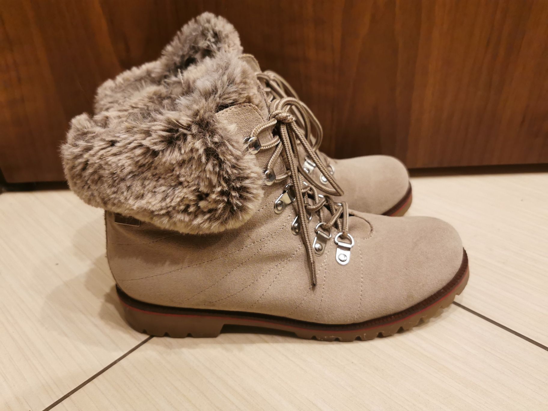 Caprice śniegowce, buty zimowe Tex