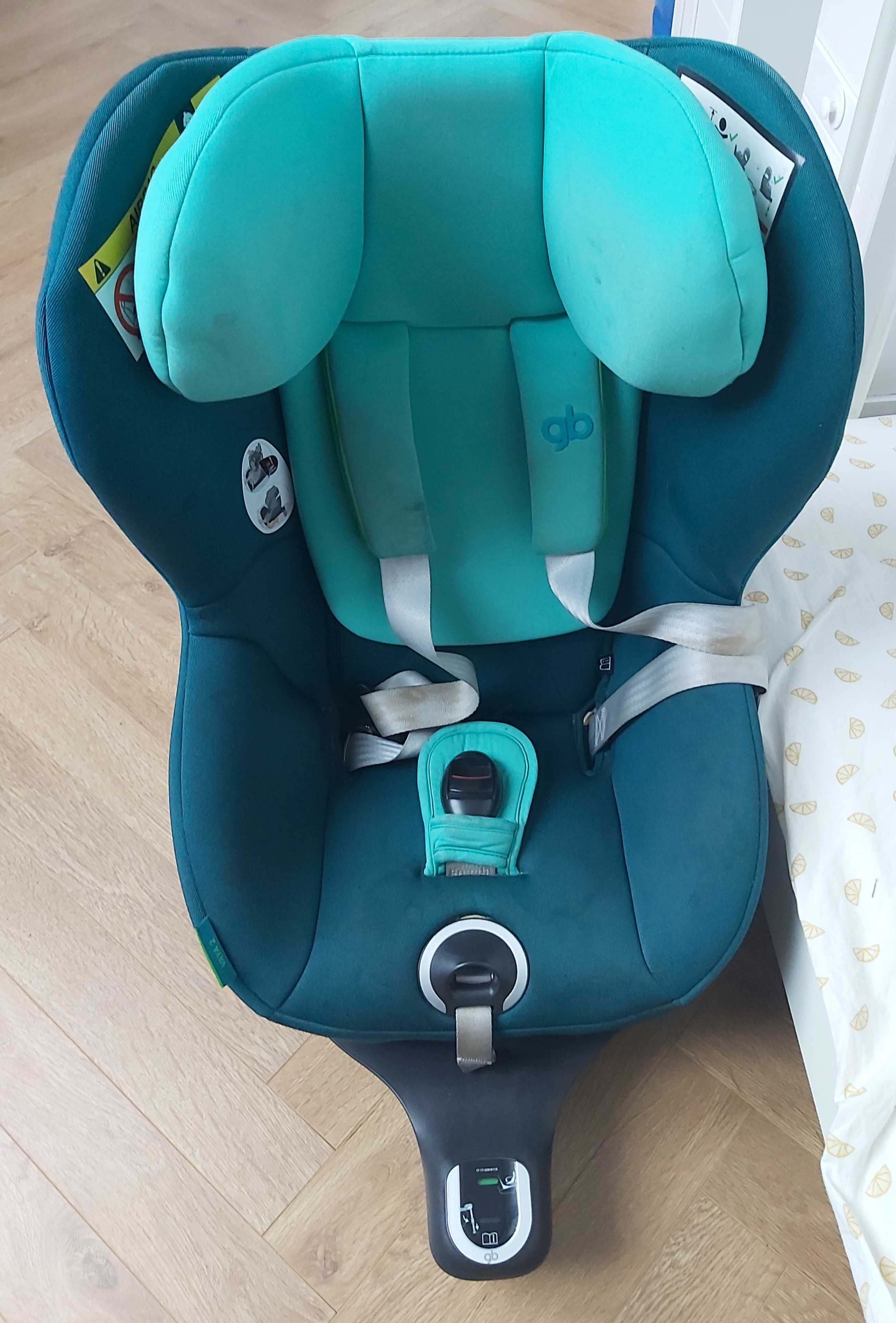Fotelik obrotowy GB VAYA 2 i-Size 0-18kg z funkcją spania Laguna Blue
