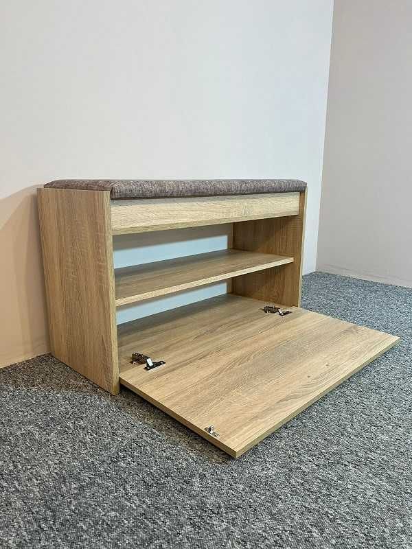 szafka na obuwie 85 cm dąb artisan/dąb sonoma/biały mat/kasztan wenge
