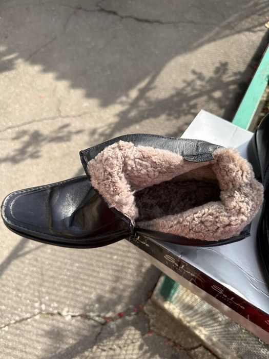 Чоловічі шкіряні ботинки зимові