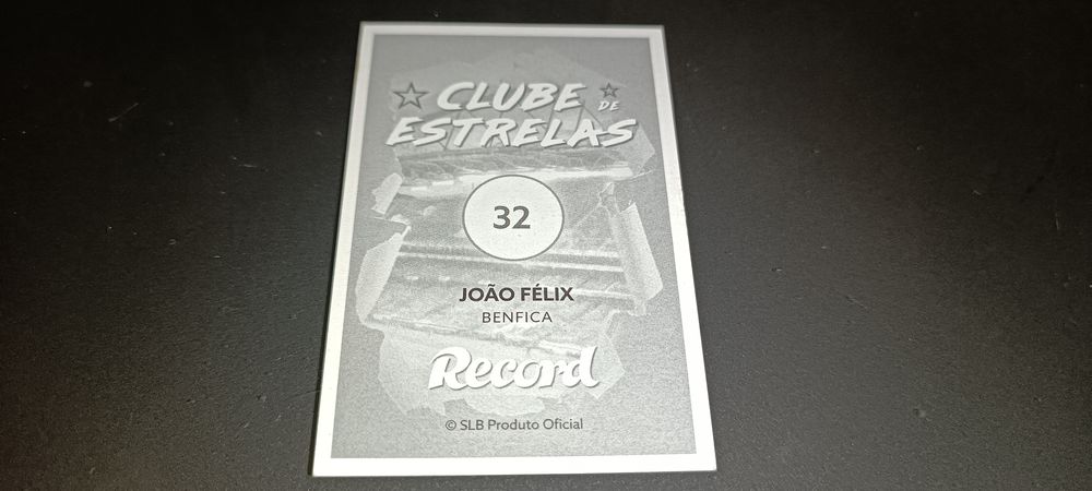 Antigo cromo de João Félix Benfica