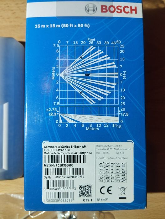 Bosch PIR+MW ISC-CDL1-WA15GE Dualna czujka ruchu PIR+MW TriTech AM