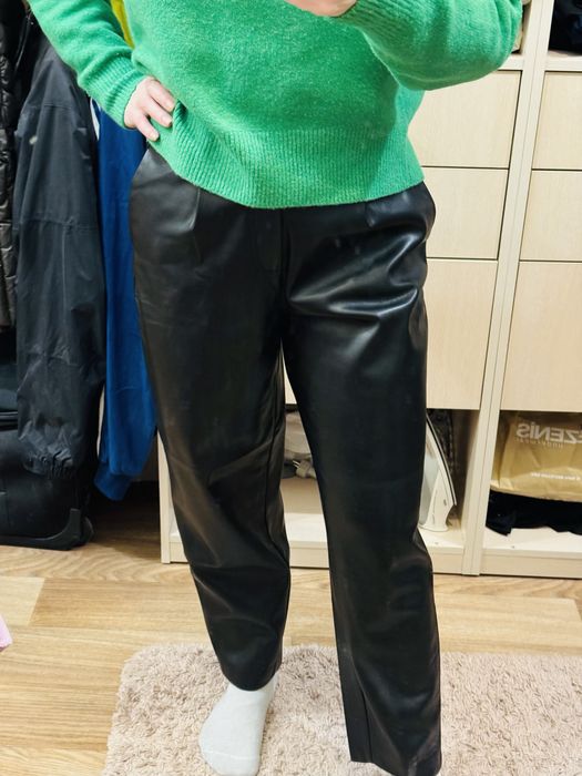 Mango брюки штаны эко кожа