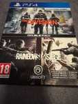 ps4- 2 gry Tom Clancy The division, i RainbowSix Siege