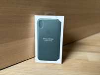 ORYGINALNE Etui Apple iPhone XS Max Leather Folio Forest Green