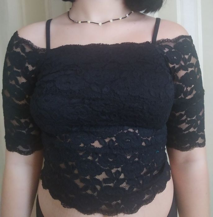Блузка кофта топ гепюр