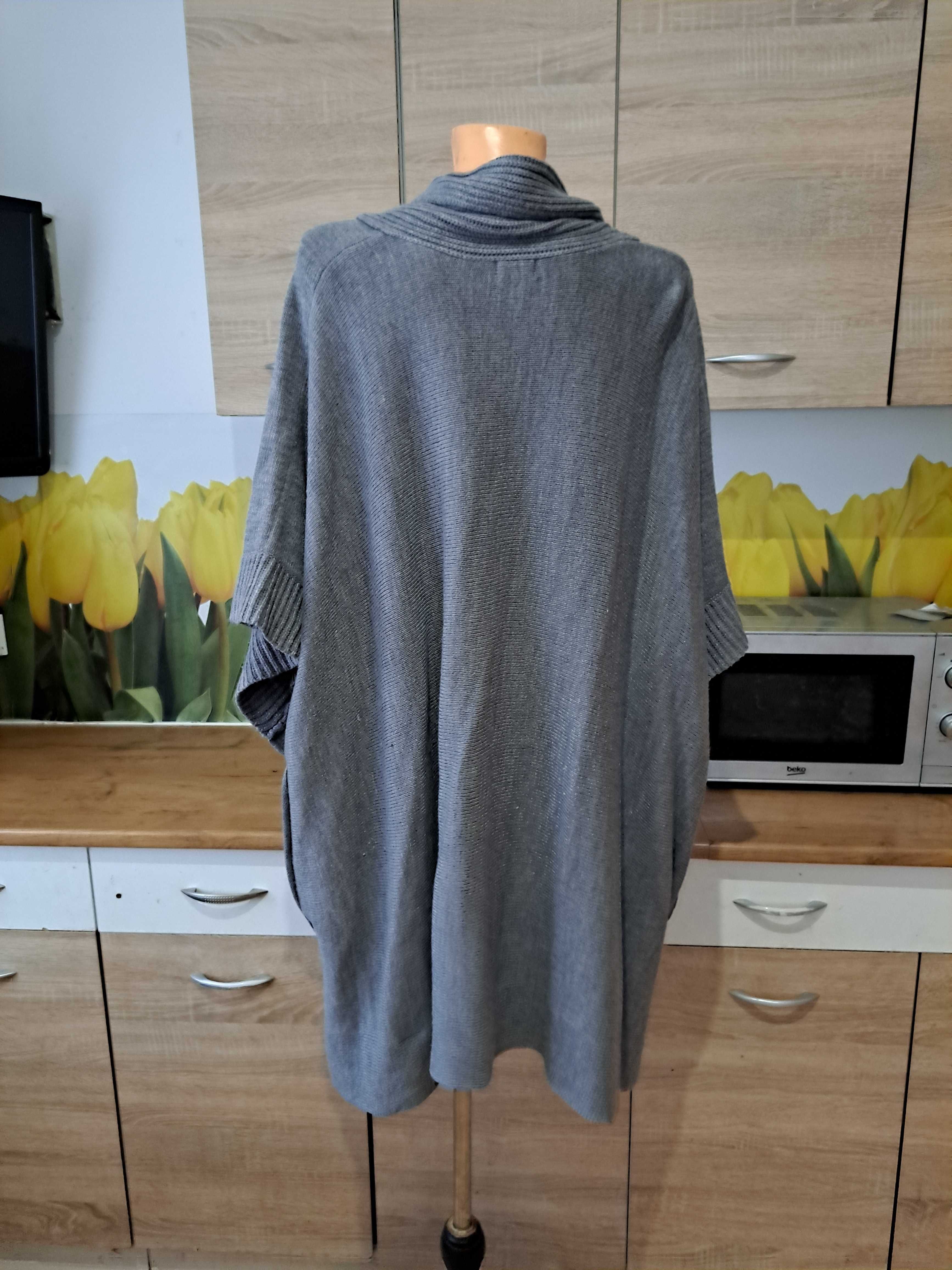 Śliczne, cieplutkie poncho H&M rozmiar One Size do ok 56/58 akryl