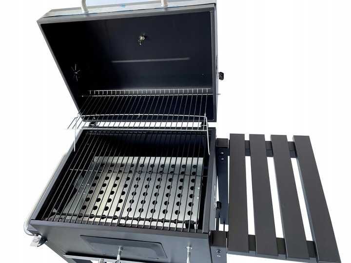 Grill ogrodowy węglowy pokrywa duży ruszt + GRATIS dmuchawa