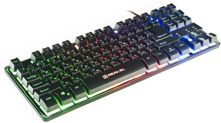 Качественная ИГРОВАЯ КЛАВИАТУРА Геймера RealEL Запорожье ИГРЫ НЕДОРОГО