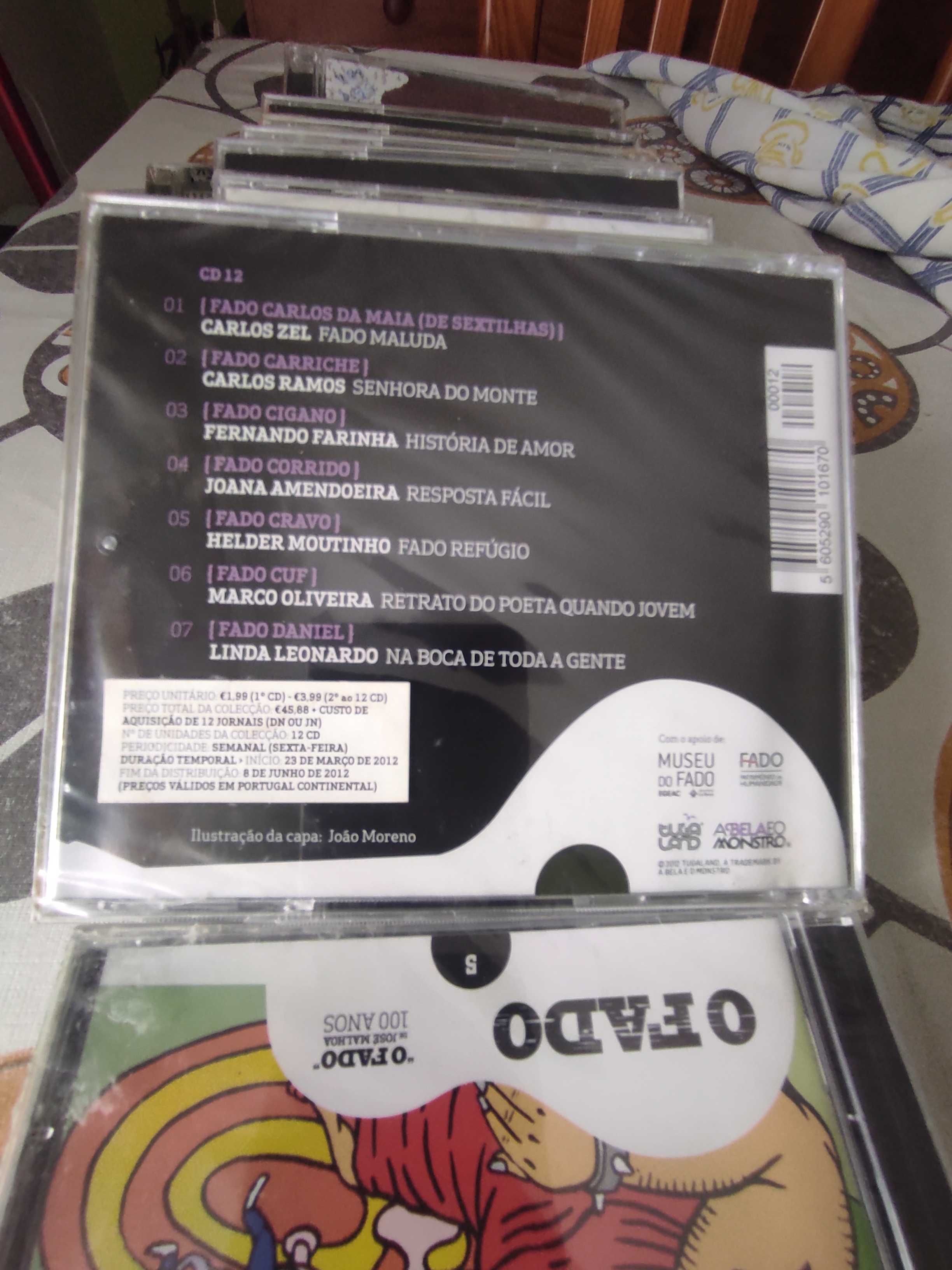 Lote de CDs de fado .