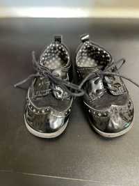 Czarne wizytowe buty niemowlęce, rozmiar 21