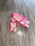 Miękkie balerinki z kokardką 14 cm 24 wkładka różowe
