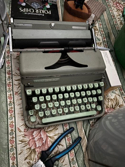 Artigos antigos máquina de escrever