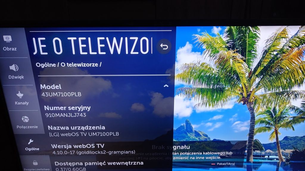 Telewizor LG AI ThinQ 43 cale 4k UHD