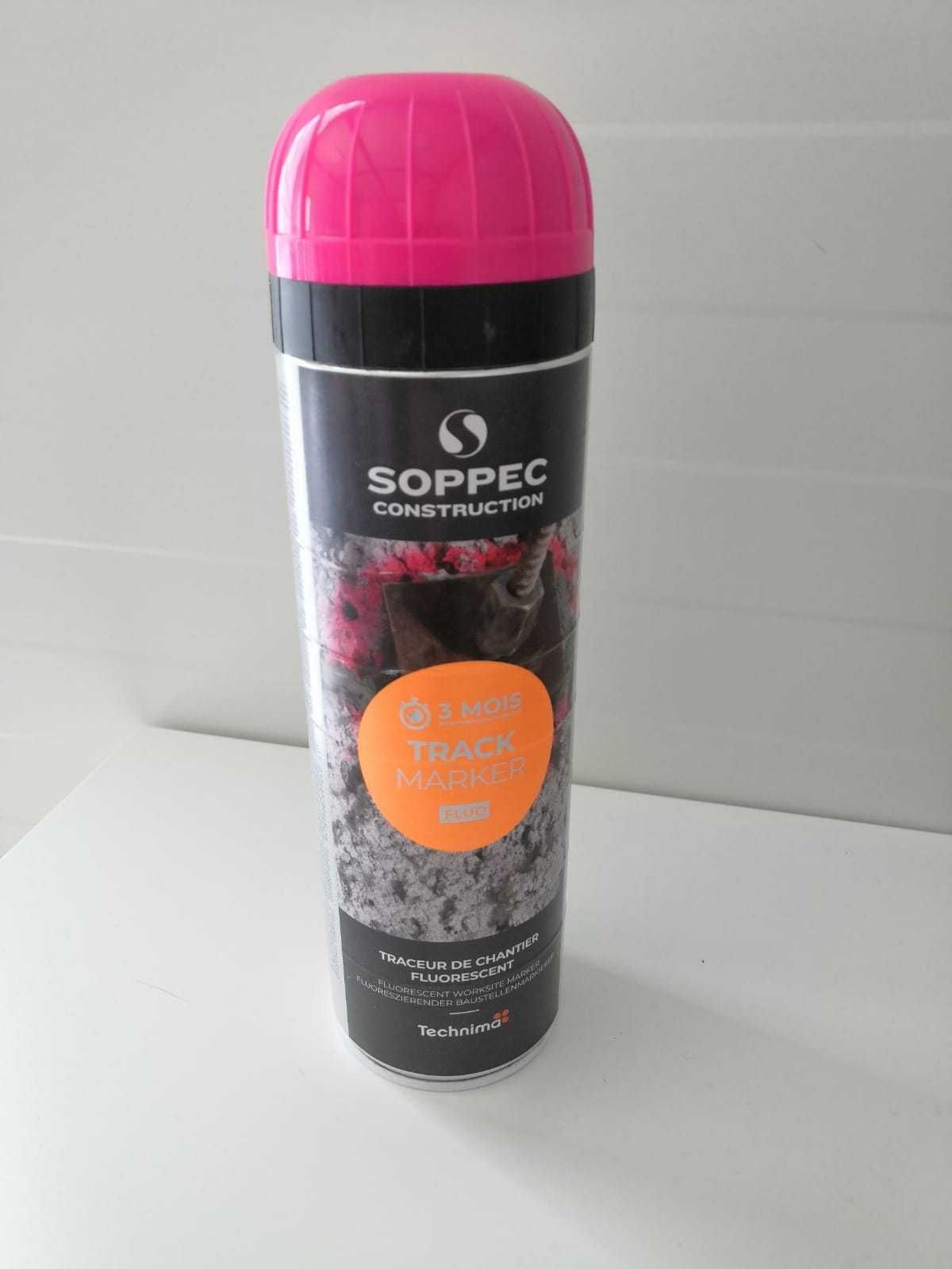 Farba geodezyjna Soppec RÓŻOWY 500 ml SPRAY