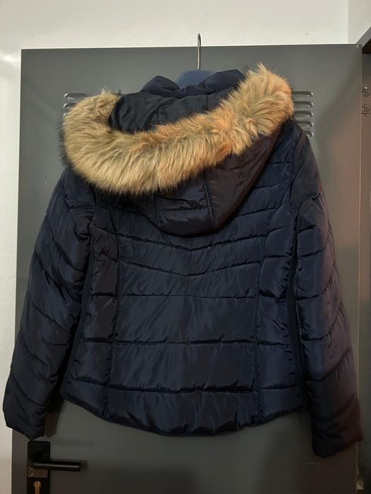 Kispo azul com capuz - Mulher