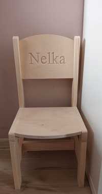Krzesełko z imieniem Nelka, nowe, idealne na prezent