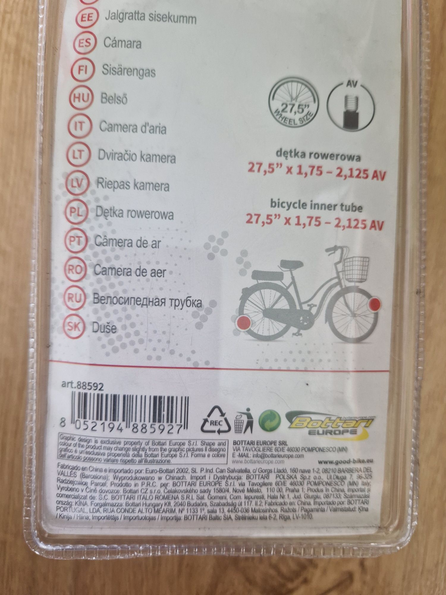 Dętka do rowera akcesoria rowerowe