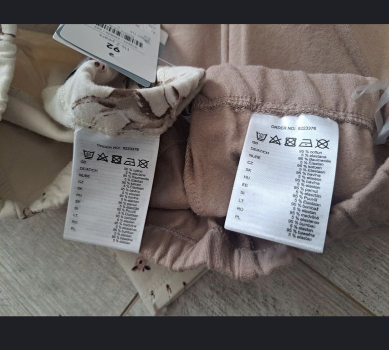 Getry/ legginsy ocieplane - Dopo Dopo - 2 pary - rozm 92