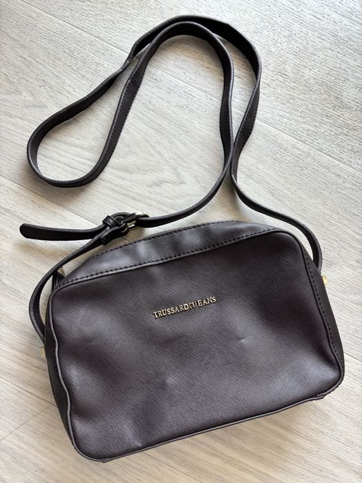 Brązowa torebka na ramię Trussardi Jeans