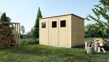 Domek ogrodowy 2,7 x 1,8 m z płaskim dachem DOM421